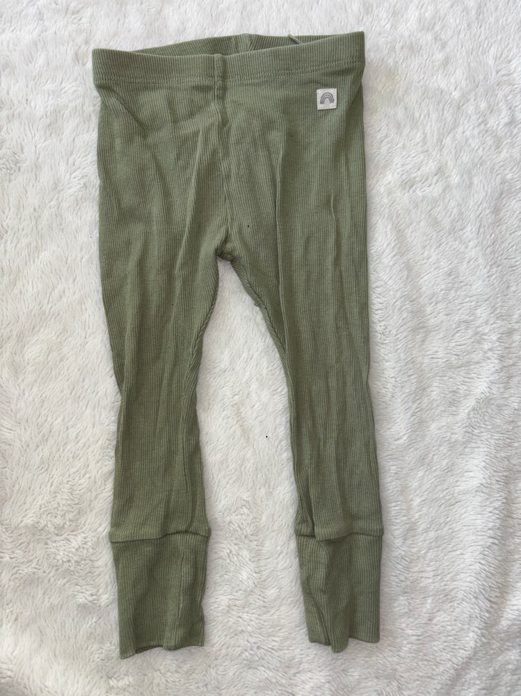 Lindex grænar leggings st 80