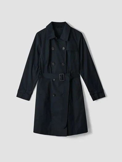 Trenchcoat i navy blå