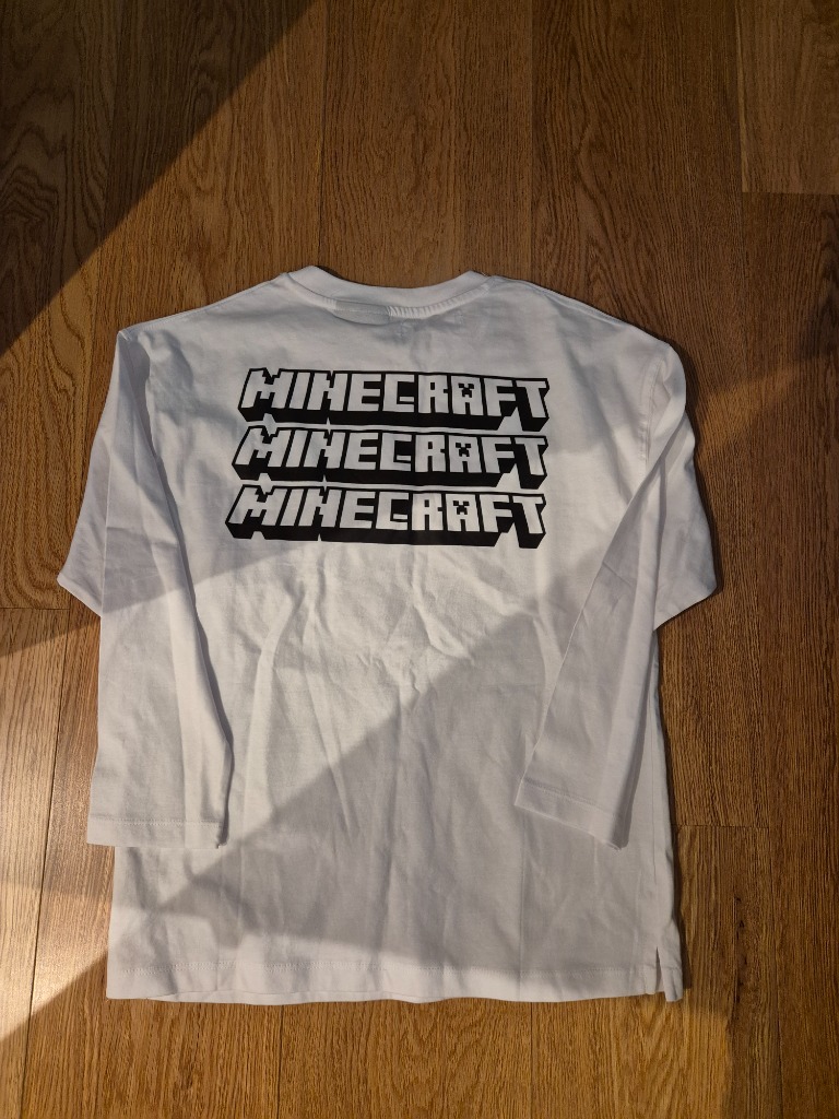 Minecraft genser hvit