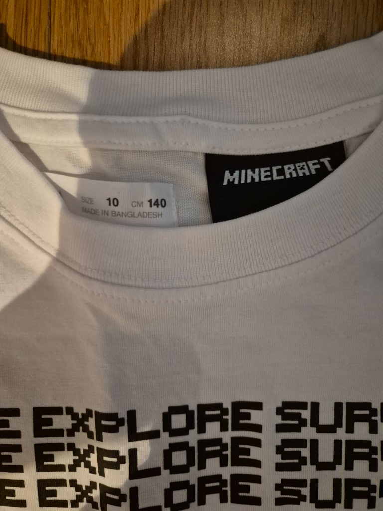 Minecraft genser hvit