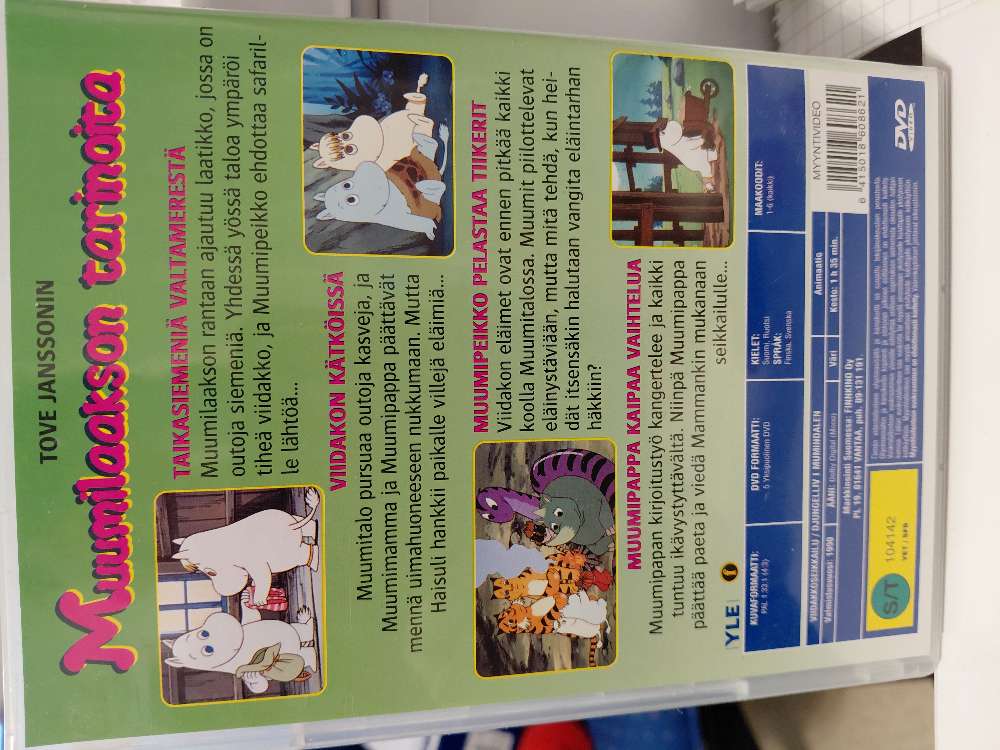 Muumi-DVD, alkuper. äänet, ei naarmuja