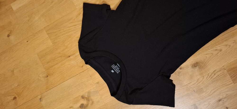 H&M 146/152 svartur bómullarkjóll