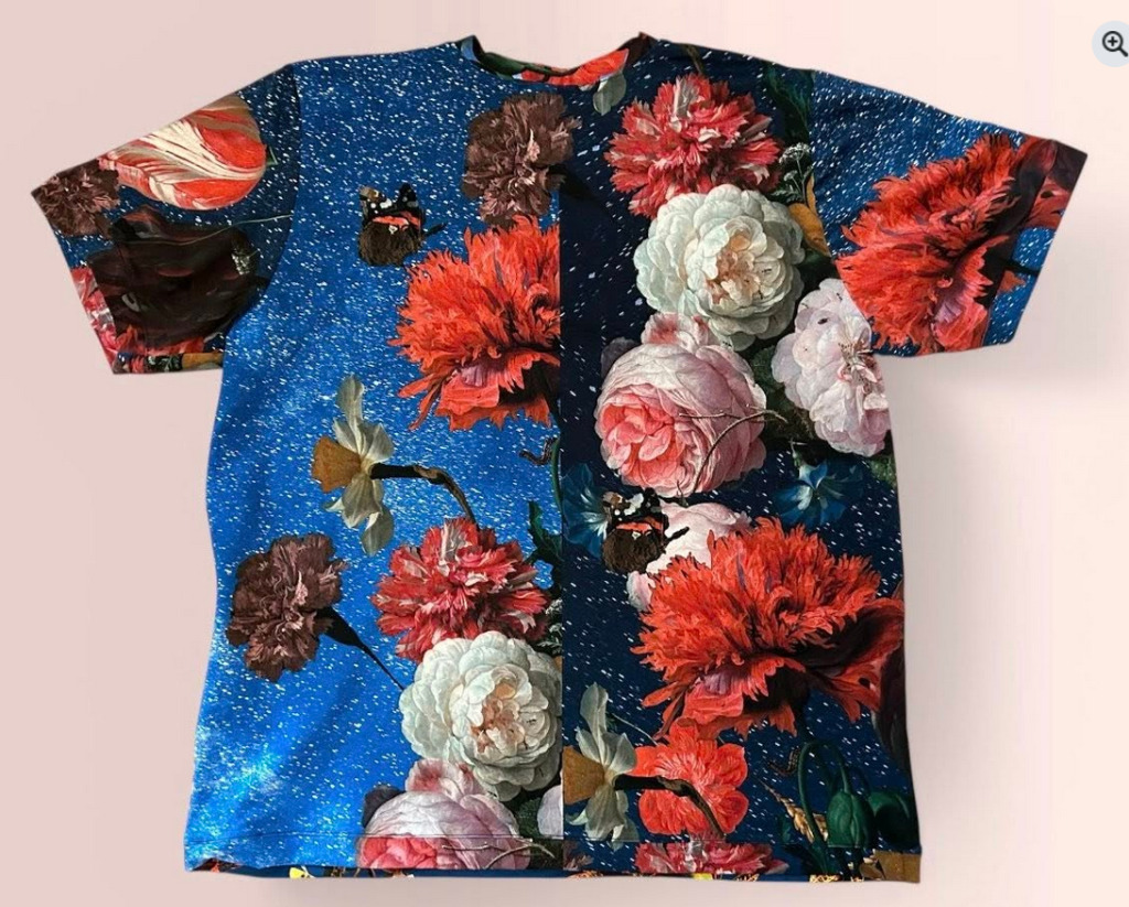 Uusi t-paita Kukat, koko 2XL