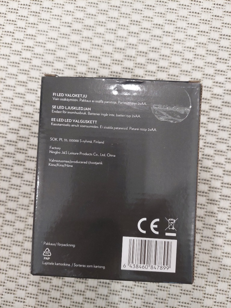 Led valoketju luuranko