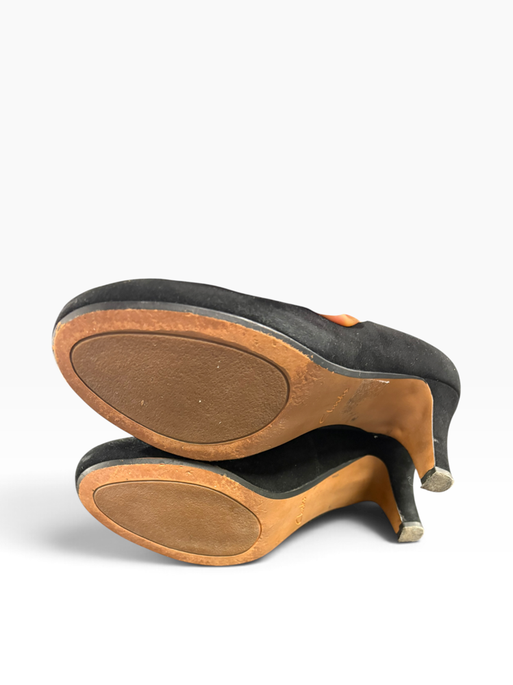 Clarks mustat korkokengät, 39/40