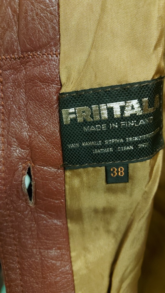 Friitala nahkatakki 70-luku koko 36/38