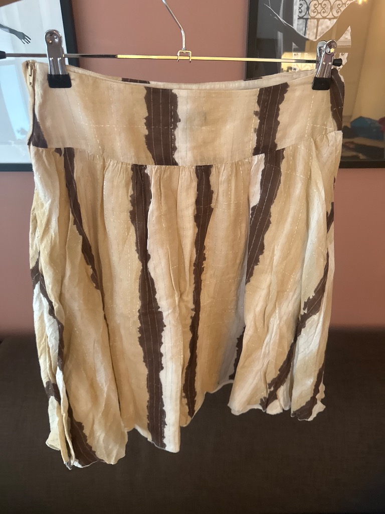 HM bohem beige skjørt 36
