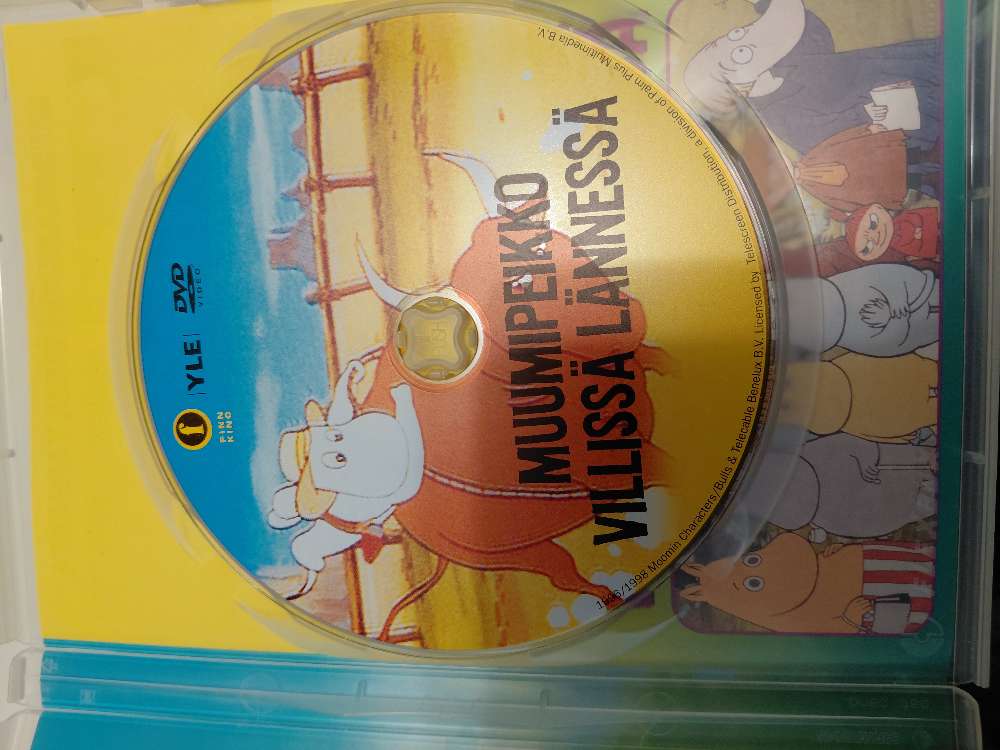 Muumi-DVD, alkup. äänet, ei naarmuja