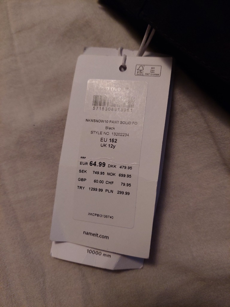 Nýjar Name it snjóbuxur 