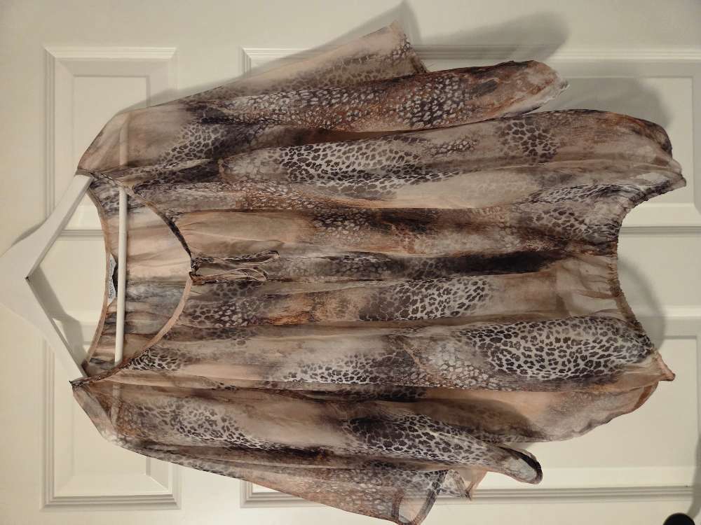 Sara Louise munstruð chiffon skyta - XL