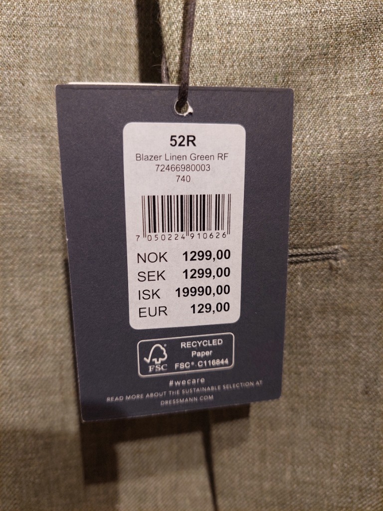 Nýr Dressmann blazer 