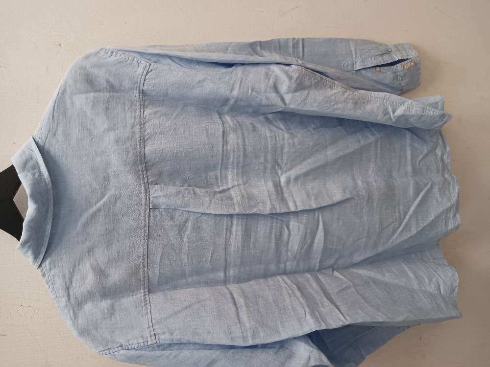 Hm sininen pellavapaita 46