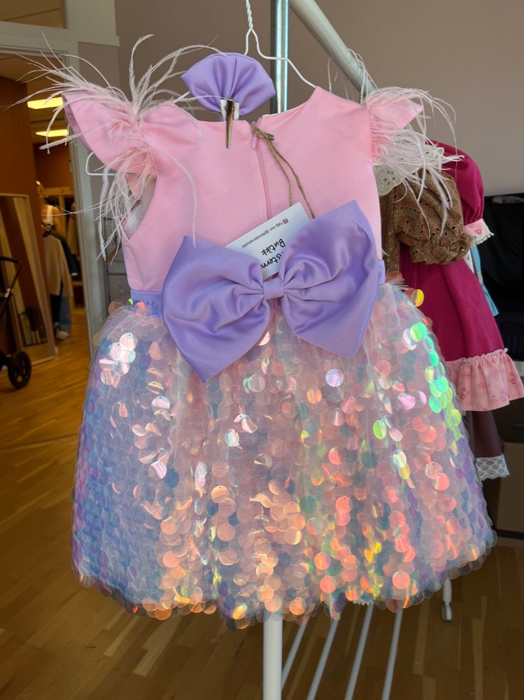 Pink Mermaid dress (2-3 år)