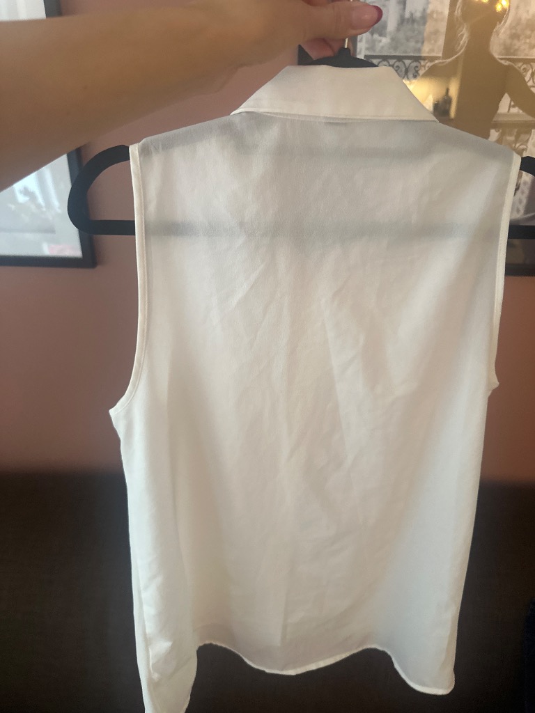 Hvit blingbluse Pimkie S/M
