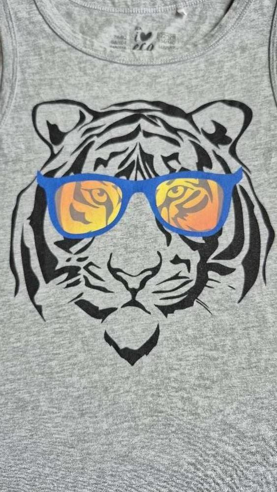 Hihaton toppi 122/128 tiikeri