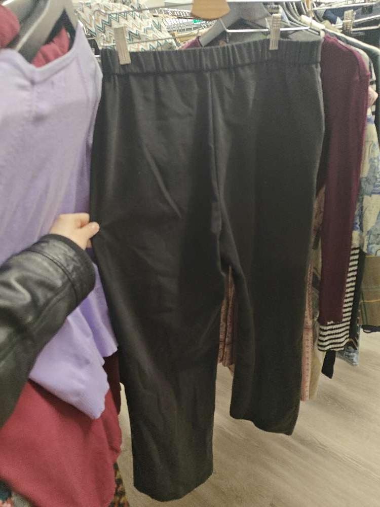 BriggsNY suorat mustat housut, 8 (38-40)