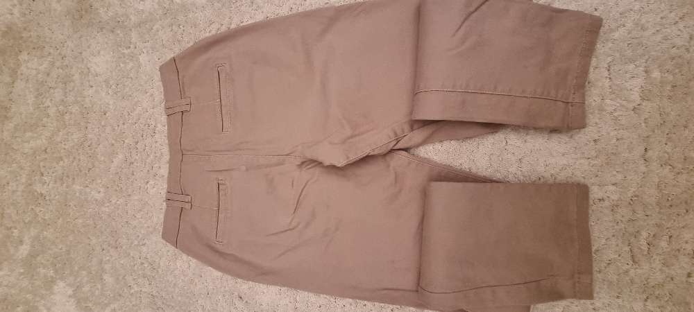 Beiget stretch-housut,  36
