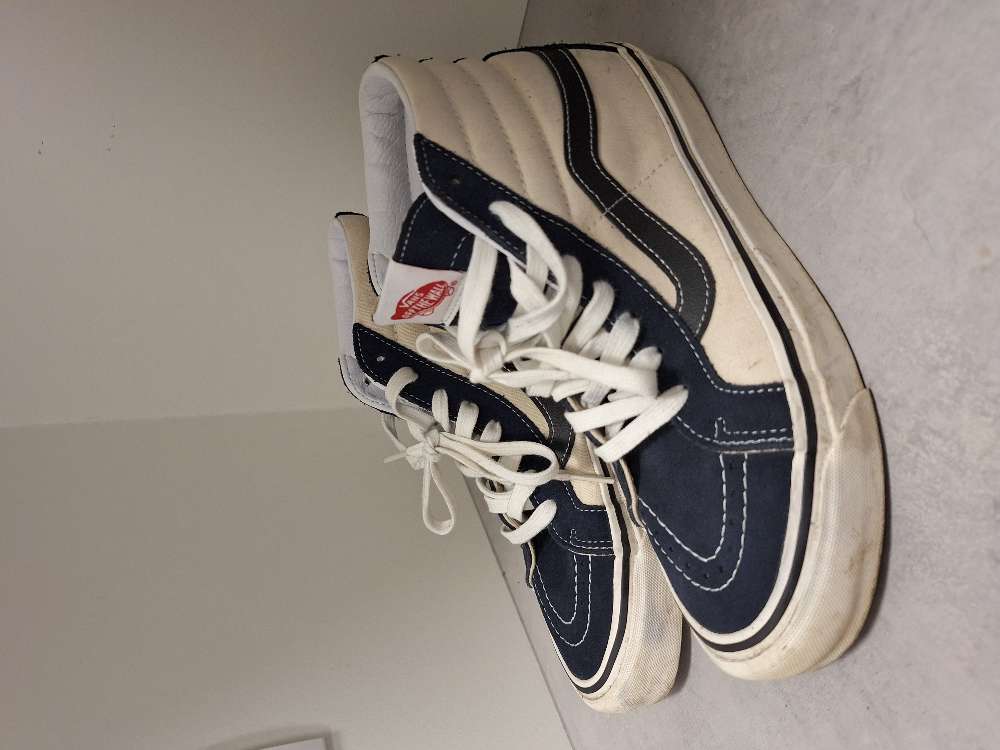 Vans skór hvítir/bláir 39