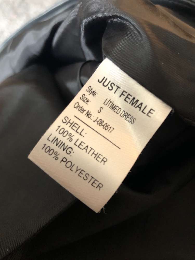 Læder kjole fra Just Female