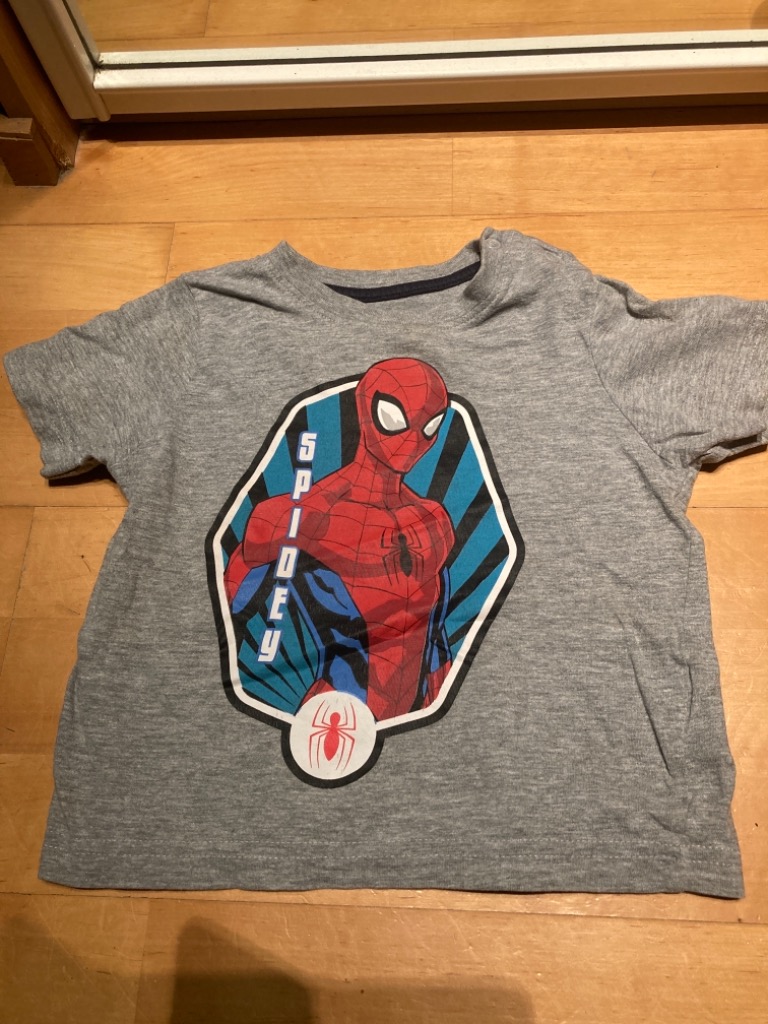 Harmaa spiderman t-paita 86/92