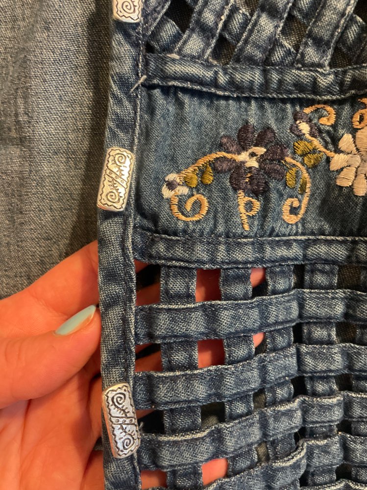 Denim-liivi