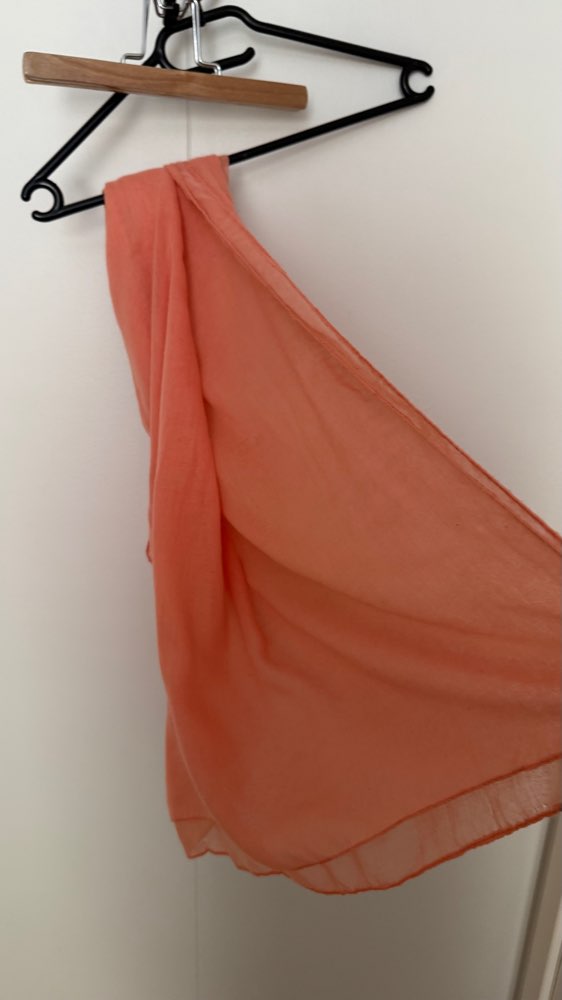 Klútur/slæða stór ferskjubleik