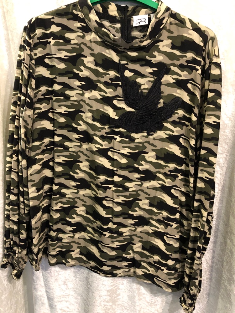 2-Biz : Camouflage bluse str. L