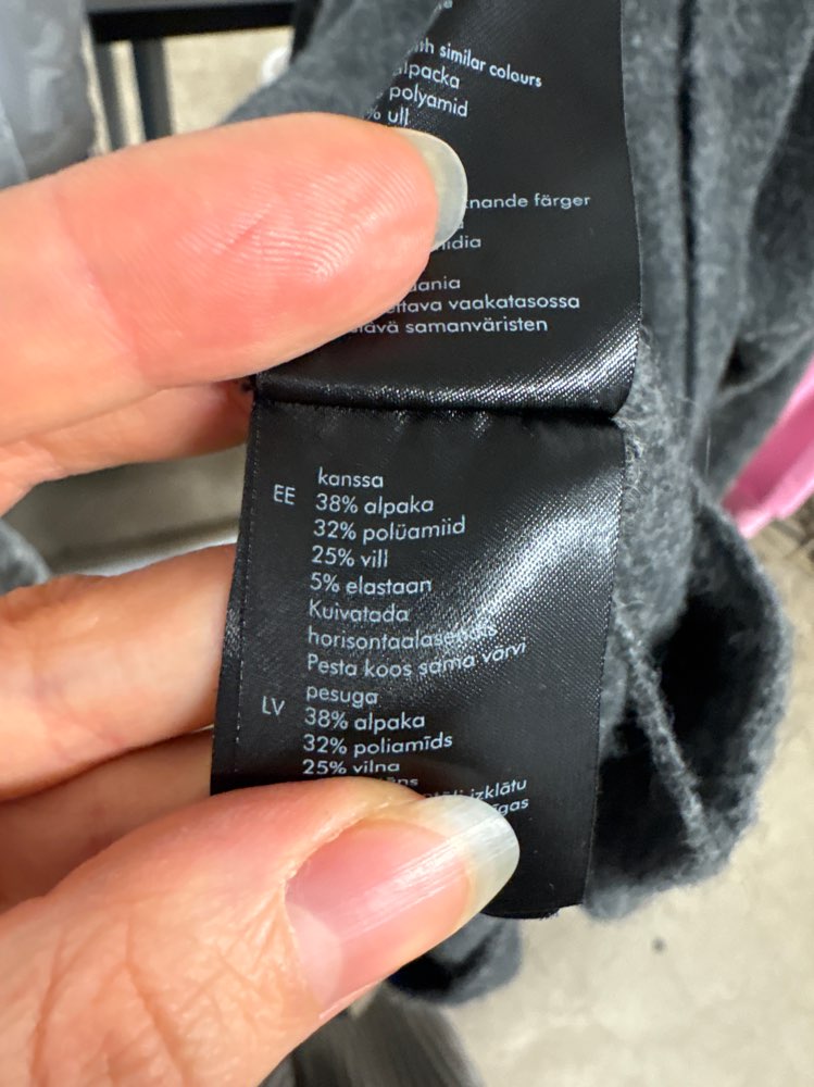 Lindex harmaa neuletakki,M,