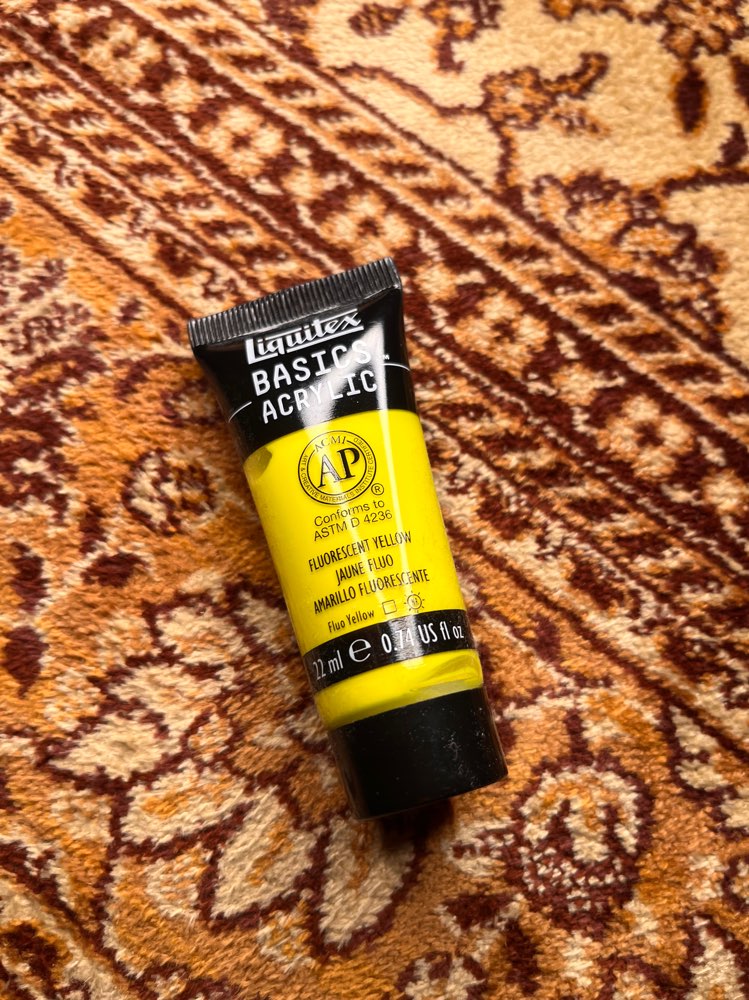 Liquitex akryylimaali 22ml kelt.