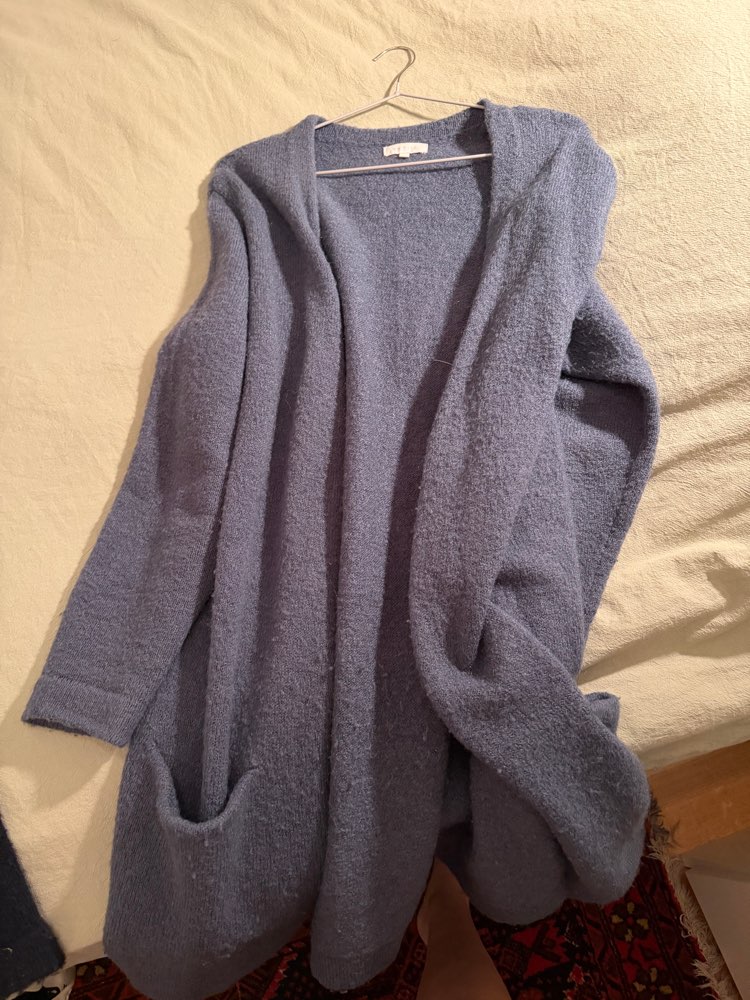 Lysblå cardigan 