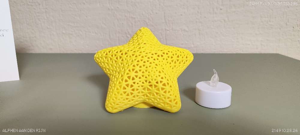 Glowing star yellow