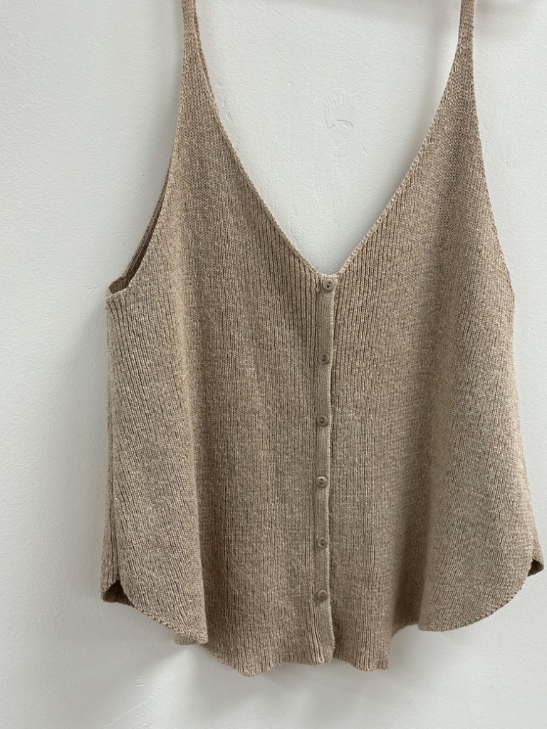 Small - Sportsgirl Knit Tank - Tan