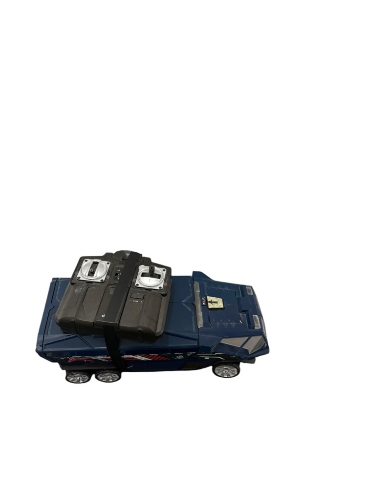 Sininen iso Helimission auto + ohjain