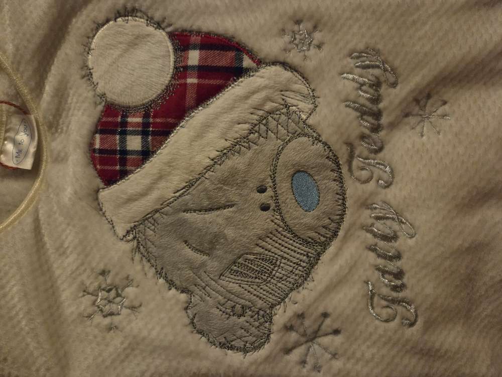 Ný hvít jóla kósý peysa st. 8ára