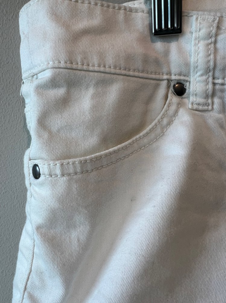 H&M shorts hvit str. XS