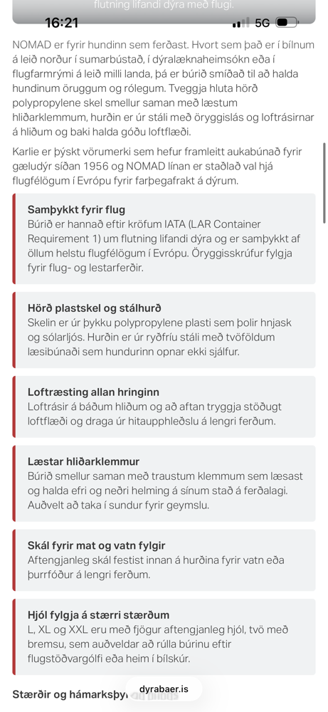 Hundabúr st L