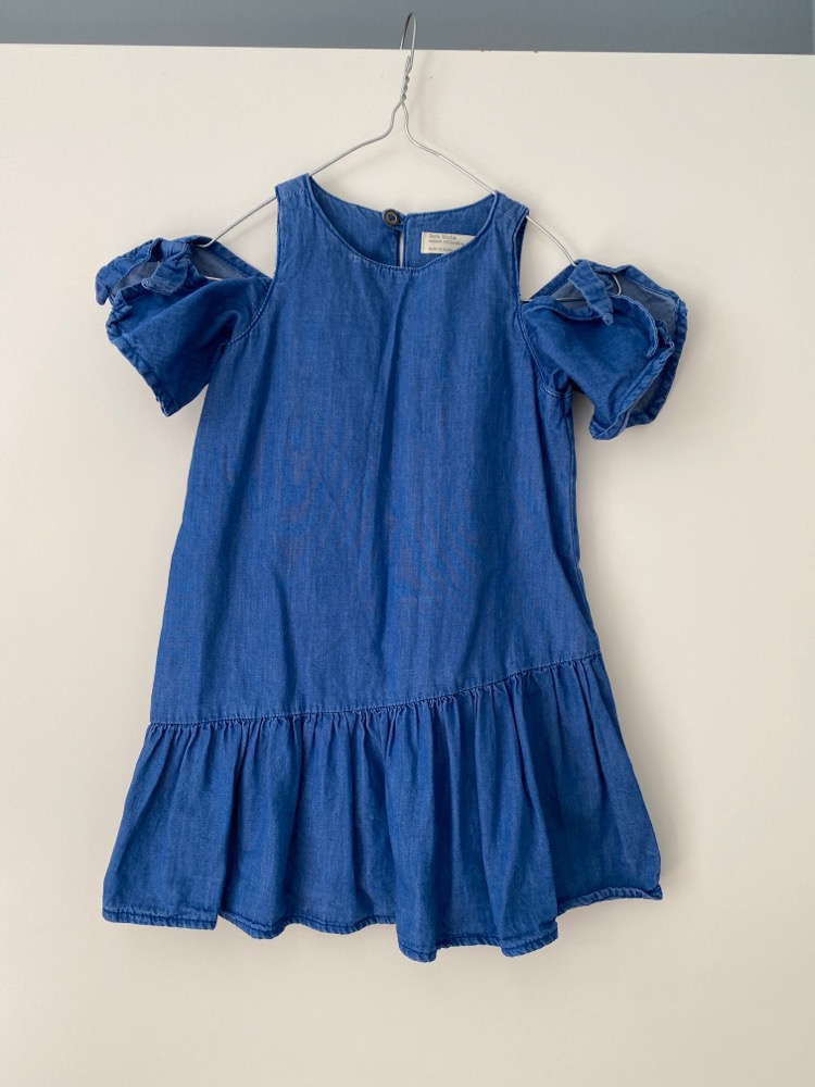 Zara denim kjole, str. 4 år (lille), som ny