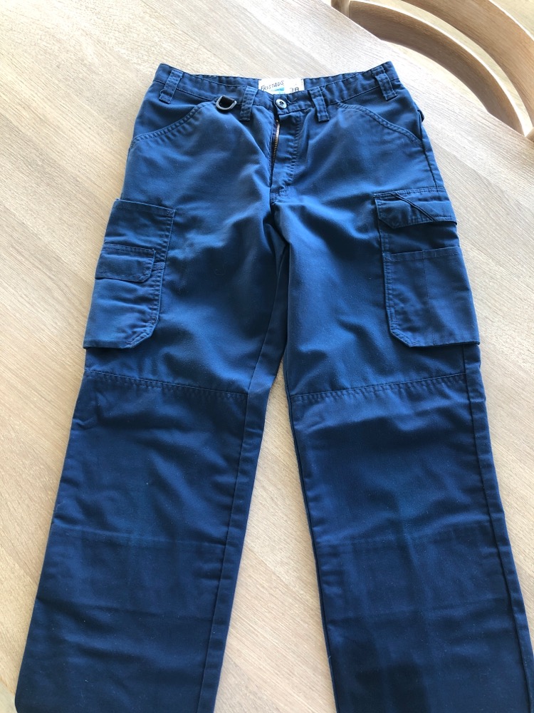Fristads, bukser, blå, 38