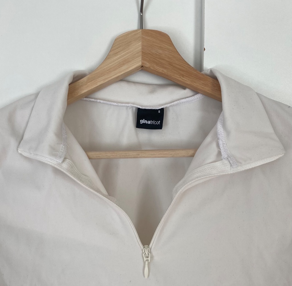 Ginatricot valkoinen croptop, koko S