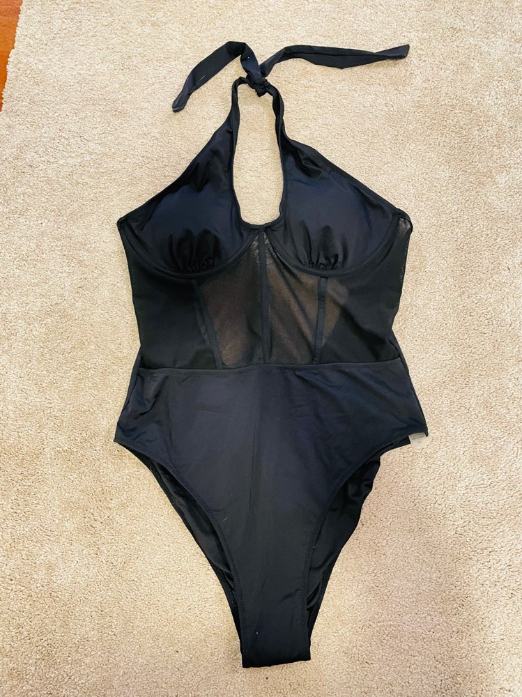 Halterneck sundbolur XL