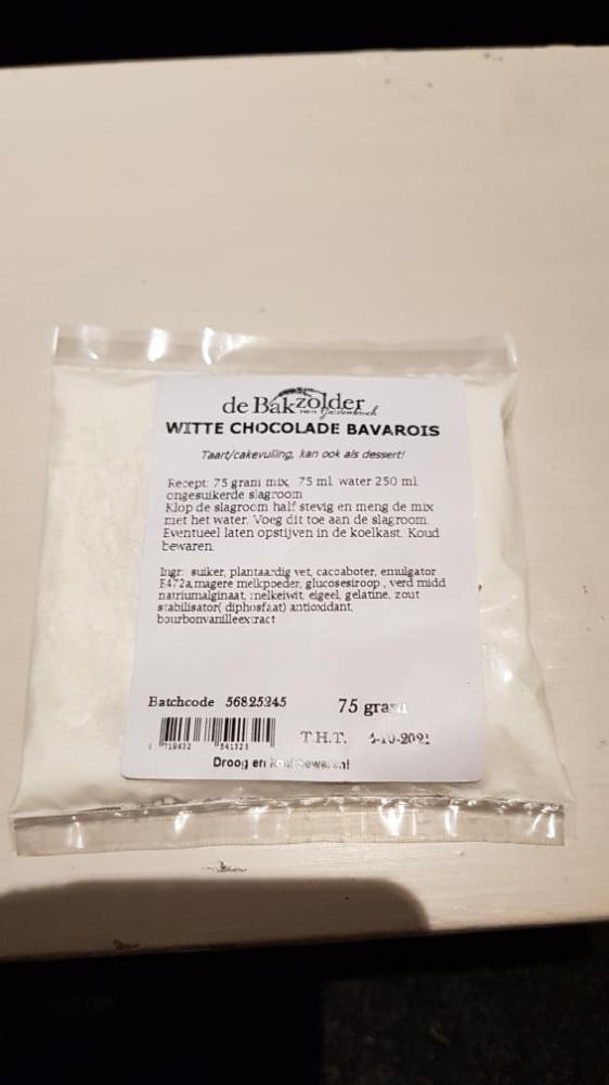 Witte chocolade bavarois 
