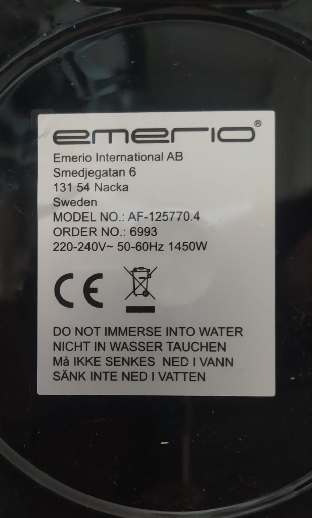Emerio Smart Fryer - Air Fryer