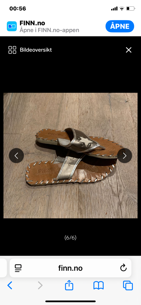 Sandal med stjerne str 38