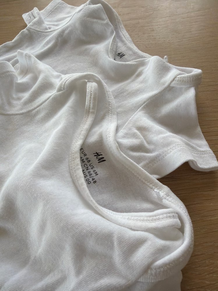H&M stutterma samfellur 2stk 68