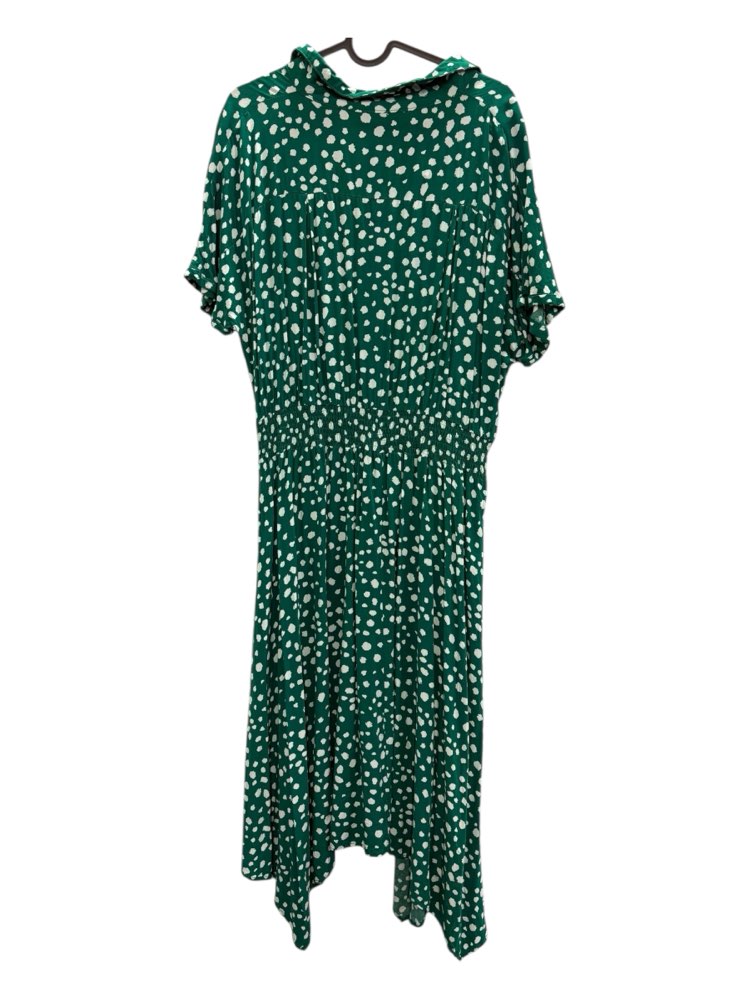 Naisten vihreä Mekko Valk Täplillä, n. L