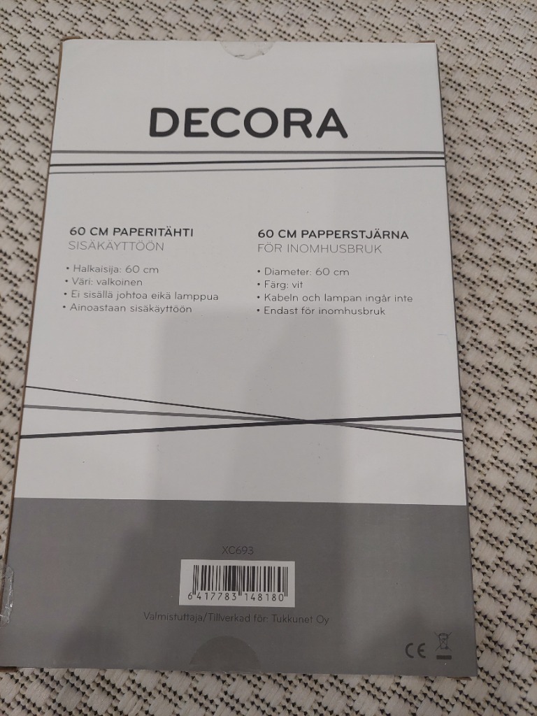Dekora paperitähti