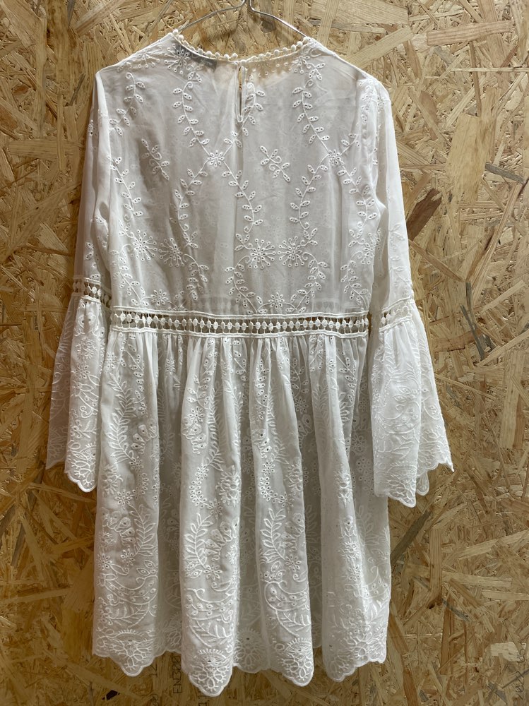 Hvit blondekjole Zara, XS